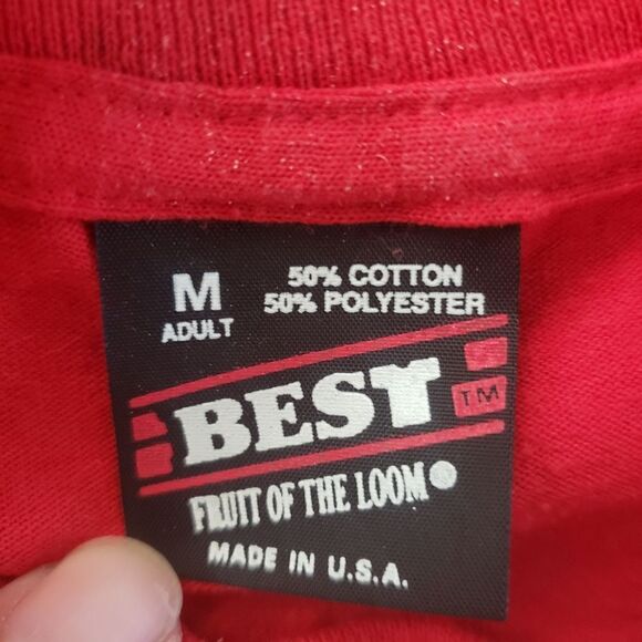 Vintage 90s 1995 MBMA Sing America Size Medium Short Sleeve Shirt Made In USA - Picture 3 of 8